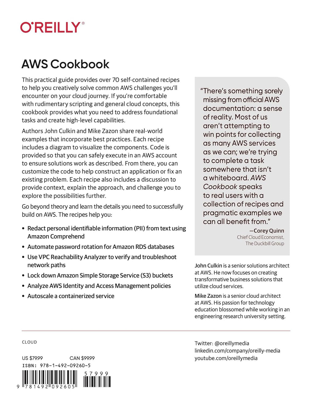 AWS Cookbook: Recipes for Success on AWS 1st Edition
