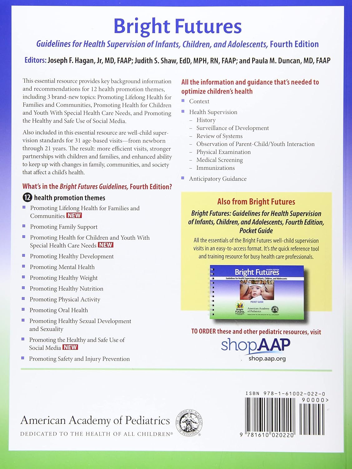 Bright Futures: Guidelines for Health Supervision of Infants, Children, and Adolescents 4th Edition