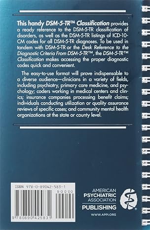 DSM-5-TR Classification (English)
