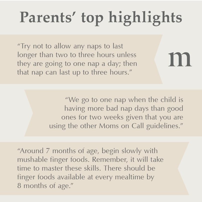 Moms on Call Next Steps Baby Care 6-15 Months - Baby Sleep Schedules, Feeding & Milestones: Help Baby Sleep Through the Night - 20th Anniversary Edition (Book 2 of 3)